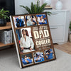 Personalized Jiu Jitsu Dad Like A Regular Canvas Custom Photo Wall Art Gift for on Fathers Day or Birthday
