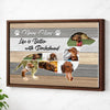 Personalized Life Is Better With Dachshund Canvas Custom Photo Wall Art Gift For Dog Dad Mom Father’s Day or Mother’s