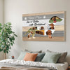 Personalized Life Is Better With Dachshund Canvas Custom Photo Wall Art Gift For Dog Dad Mom Father’s Day or Mother’s