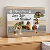 Personalized Life Is Better With Dachshund Canvas Custom Photo Wall Art Gift For Dog Dad Mom Father’s Day or Mother’s