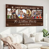 Personalized Love Builds A Happy Home Canvas Wall Art Custom Family Photo Collage Gift For Multi-Generation