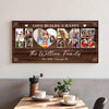 Personalized Love Builds A Happy Home Canvas Wall Art Custom Family Photo Collage Gift For Multi-Generation