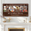 Personalized Love Builds A Happy Home Canvas Wall Art Custom Family Photo Collage Gift For Multi-Generation