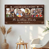 Personalized Love Builds A Happy Home Canvas Wall Art Custom Family Photo Collage Gift For Multi Generation