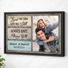 Personalized Love You Then Canvas - Custom Photo & Name Couple Wall Art - Black Frame / 12x9