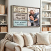 Personalized Love You Then Canvas - Custom Photo & Name Couple Wall Art