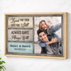 Personalized Love You Then Canvas - Custom Photo & Name Couple Wall Art - Natural Frame / 12x9