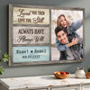 Personalized Love You Then Canvas - Custom Photo & Name Couple Wall Art