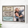 Personalized Love You Then Canvas - Custom Photo & Name Couple Wall Art - White Frame / 12x9