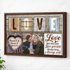 Personalized Love You Then Still Canvas - Custom Couple Wall Art Anniversary Gift - Brown Frame / 12x9