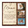 Personalized Mama Definition Canvas Custom Photo Wall Art Gift for Mother’s Day or Birthday - 12x12