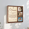 Personalized Mama Definition Canvas Custom Photo Wall Art Gift for Mother’s Day or Birthday