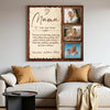 Personalized Mama Definition Canvas Custom Photo Wall Art Gift for Mother’s Day or Birthday
