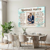Personalized Marriage Prayer Canvas Wall Art Custom Photo Anniversary Gift For Husband And Wife Couple Decor Keepsake
