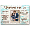 Personalized Marriage Prayer Canvas Wall Art Custom Photo Anniversary Gift For Husband And Wife Couple Decor Keepsake