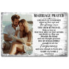 Personalized Marriage Prayer Canvas Wall Art Custom Photo Couple Anniversary Husband And Wife Romantic Gift