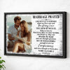 Personalized Marriage Prayer Canvas Wall Art Custom Photo Couple Anniversary Husband And Wife Romantic Gift - Black