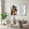 Personalized Marriage Prayer Canvas Wall Art Custom Photo Couple Anniversary Husband And Wife Romantic Gift