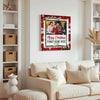 Personalized Merry Christmas Family Canvas Wall Art Custom Photo Gift For Home Decor