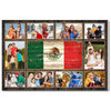 Personalized Mexican Family Canvas Wall Art Custom Photo Collage Gift Mexico Flag Meaningful Keepsake For Home