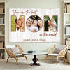 Personalized Mom Canvas Prints - Gift for - You Are The Best In World