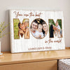 Personalized Mom Canvas Prints - Gift for - You Are The Best In World