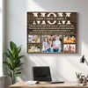 Personalized Mom For Every Time We Forgot To Say Thank You Canvas Wall Art Custom Photo Gift Mother Mother’s Day