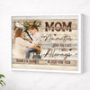 Personalized Mom No Matter How Big I Get Canvas Custom Photo Wall Art Mother’s Day Gift For Mommy - White Frame / 14x11