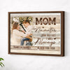 Personalized Mom No Matter How Big I Get Canvas Custom Photo Wall Art Mother’s Day Gift For Mommy - Brown Frame / 14x11