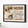Personalized Mom No Matter How Big I Get Canvas Custom Photo Wall Art Mother’s Day Gift For Mommy - Black Frame / 14x11