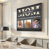Personalized Mom No Matter How Big We Get Canvas Wall Art Custom Photo Gift For Mother’s Day And Birthday Form Son