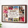 Personalized Mom Thanks For Being Our Hero Canvas Wall Art Custom Photo Appreciation Decor Mother’s Day Gift - Brown