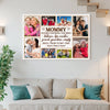 Personalized Mom Thanks For Being Our Hero Canvas Wall Art Custom Photo Appreciation Decor Mother’s Day Gift