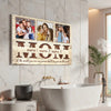 Personalized Mom To The World You Are One Person Canvas Wall Art Custom Photo Gift For Mommy From Your Children