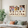 Personalized Mom To The World You Are One Person Canvas Wall Art Custom Photo Gift For Mommy From Your Children