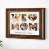 Personalized Mom We Love You Canvas Wall Art Custom Photo Gift For Home Decor Mother’s Day Birthday - Brown Frame