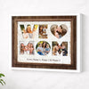 Personalized Mom We Love You Canvas Wall Art Custom Photo Gift For Home Decor Mother’s Day Birthday - White Frame