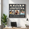 Personalized Mom You Are The Heart Of Our Family Canvas Wall Art Custom Photo Gift For Mother’s Day Birthday Form Son