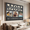 Personalized Mom You Are The Heart Of Our Family Canvas Wall Art Custom Photo Gift For Mother’s Day Birthday Form Son