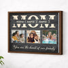 Personalized Mom You Are The Heart Of Our Family Canvas Wall Art Custom Photo Gift For Mother’s Day Birthday Form Son