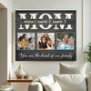 Personalized Mom You Are The Heart Of Our Family Canvas Wall Art Custom Photo Gift For Mother’s Day Birthday Form Son