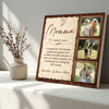 Personalized Momma Definition Canvas Custom Photo Gift for Mom Mothers Day or Birthday Present