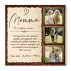 Personalized Momma Definition Canvas Custom Photo Gift for Mom Mothers Day or Birthday Present - 12x12