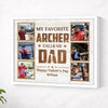 Personalized My Favorite Archer Calls Me Dad Canvas Wall Art Custom Photo Gift For Father’s Day And Birthday From Son