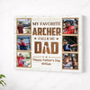 Personalized My Favorite Archer Calls Me Dad Canvas Wall Art Custom Photo Gift For Father’s Day And Birthday From Son
