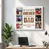 Personalized My Favorite Archer Calls Me Dad Canvas Wall Art Custom Photo Gift For Father’s Day And Birthday From Son
