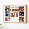 Personalized My Favorite Archer Calls Me Dad Canvas Wall Art Custom Photo Gift For Father’s Day And Birthday From Son