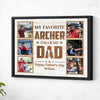 Personalized My Favorite Archer Calls Me Dad Canvas Wall Art Custom Photo Gift For Father’s Day And Birthday From Son