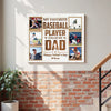 Personalized My Favorite Baseball Player Calls Me Dad Canvas Wall Art Custom Photo Father’s Day Birthday Gift From Son