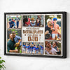 Personalized My Favorite Baseball Players Calls Me Dad Canvas Wall Art Custom Photo Collage Father’s Day Gift Fun